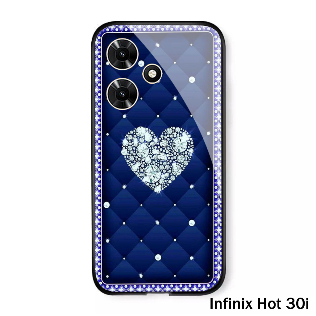 (S49) Case  Glass INFINIX HOT 30i - casing Terbaru handphone - INFINIX HOT 30i  - pelindung handphone - INFINIX HOT 30i