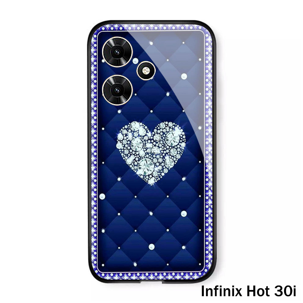 (S49) Case  Glass INFINIX HOT 30i - casing Terbaru handphone - INFINIX HOT 30i  - pelindung handphon