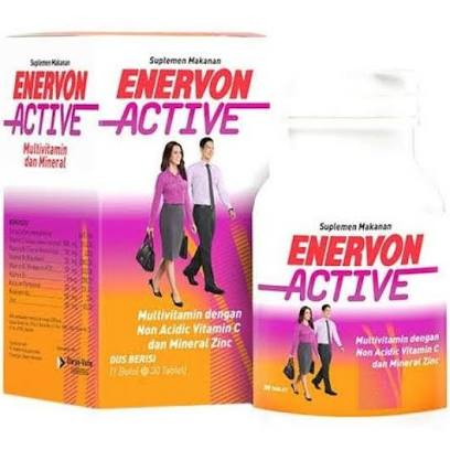 Enervon C Botol 30 tablet | Enervon-C Active // Multivitamin imun Tubuh