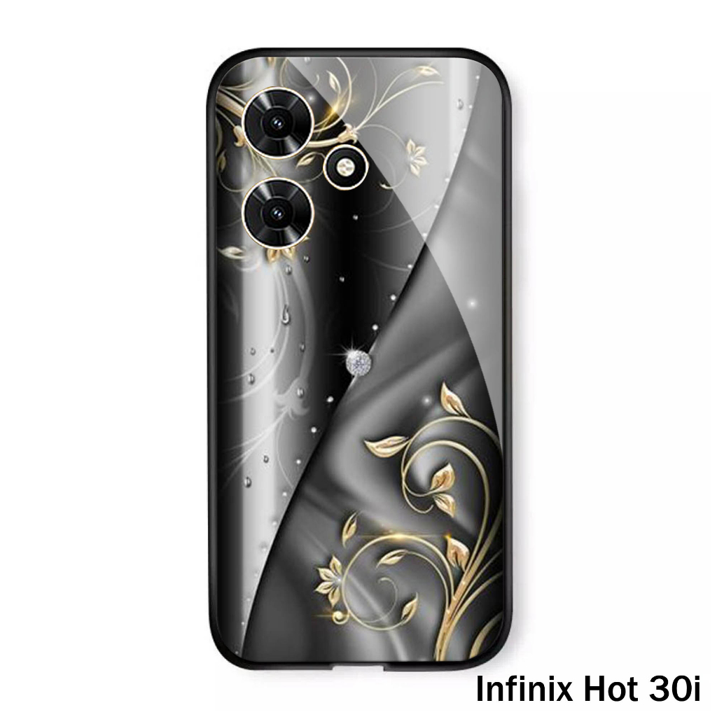 (S68) Case  Glass INFINIX HOT 30i - casing Terbaru handphone - INFINIX HOT 30i - pelindung handphone