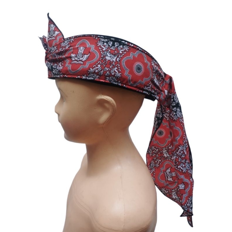 Iket sunda batik anak/iket seragam pangsi anak Sekolah TK&amp;SD /udeng/totopong anak