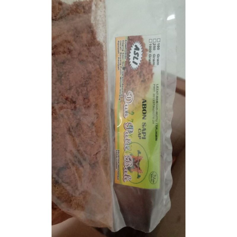 

Abon Sapi cap dua putri bali @1kg