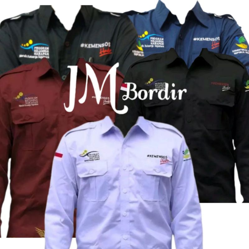 KEMEJA KEMENSOS PKH || SERAGAM KEMENSOS PKH || KEMEJA PKH || KEMEJA KEMENSOS HADIR || SERAGAM KEMENS