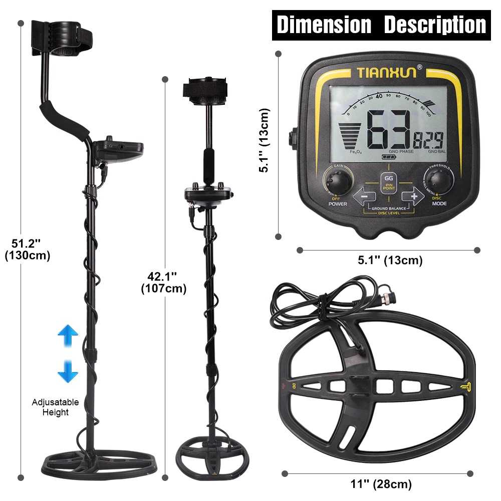 TIANXUN Pendeteksi Logam Metal Gold Silver Detector - TX-850