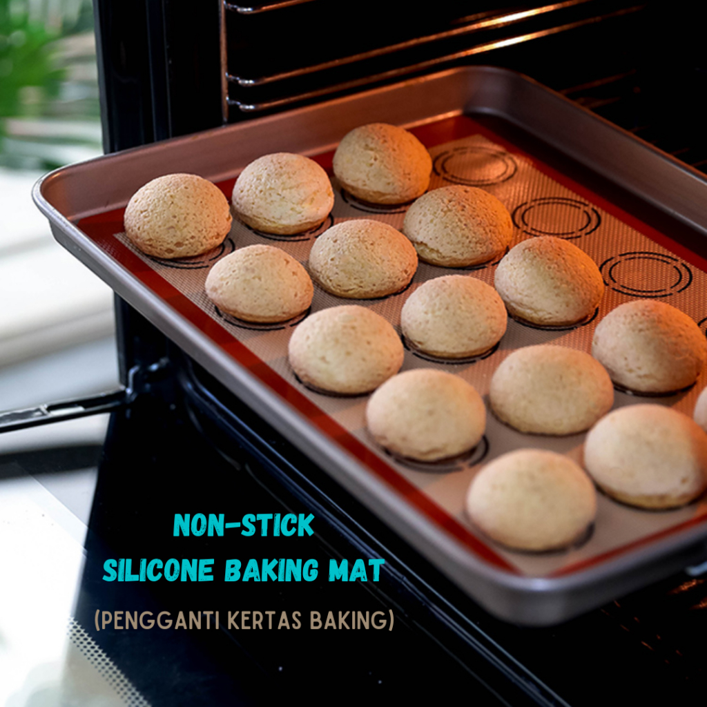 

Alas Panggangan Silikon Premium Anti Lengket Silpat Oven Microwave Baking Mat
