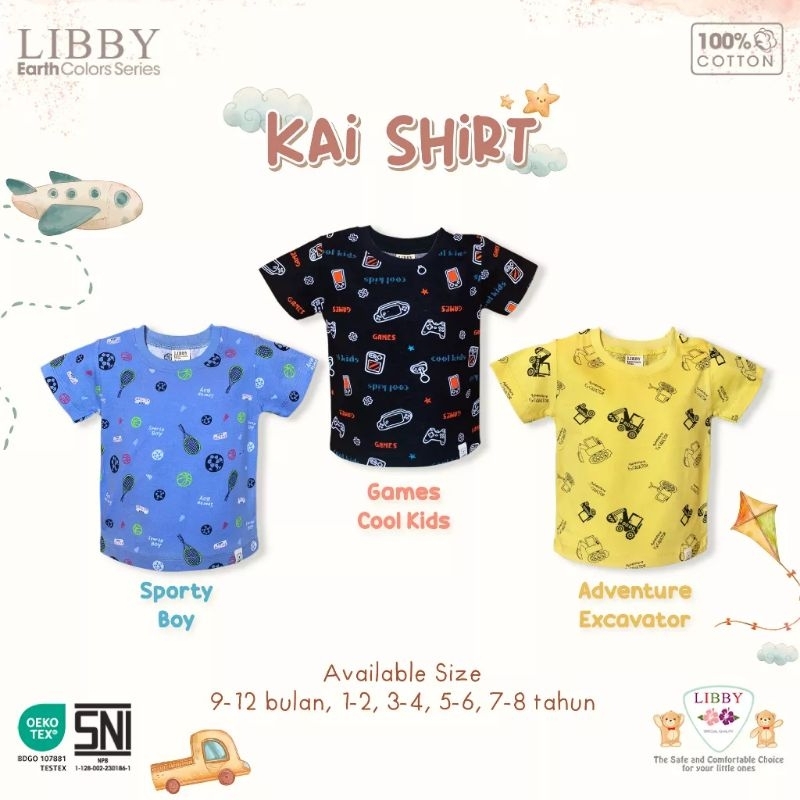 LIBBY - KAI SHIRT LIBBY - KAOS ANAK LIBBY - ATASAN ANAK - BAJU ANAK LIBBY