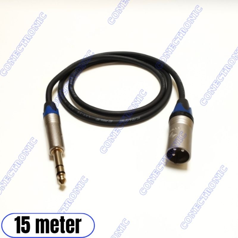 kabel mic Trs to xlr male 6.5mm microphone cable 15 meter