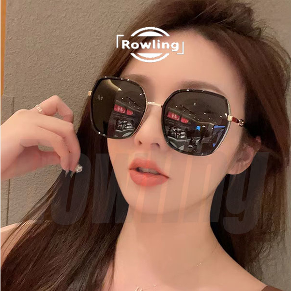 Rowling(ka-363)Sunglasses  Kacamata Hitam Titanium Bulat Wanita Sunglasses New Arrival Import Kacamata Fashion