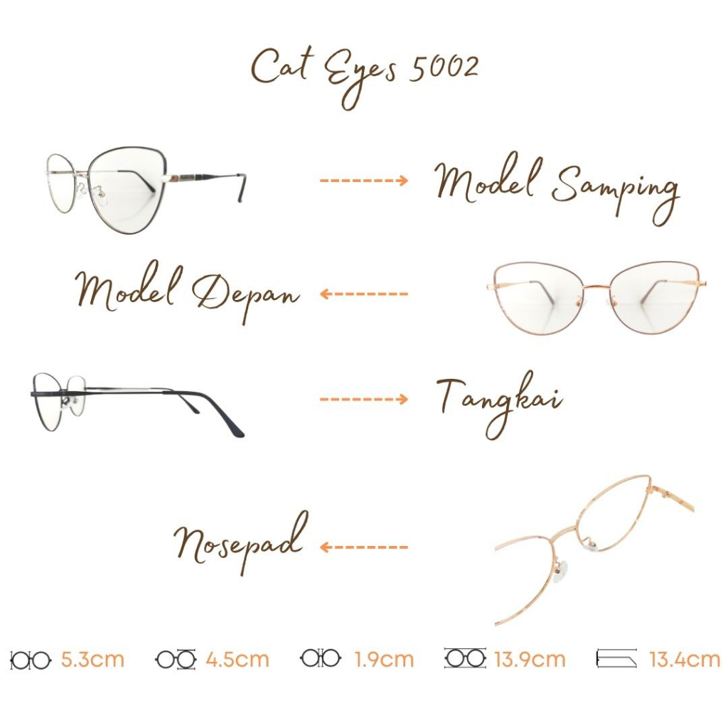 PAKET FRAME LENSA KACAMATA TYPE 5002