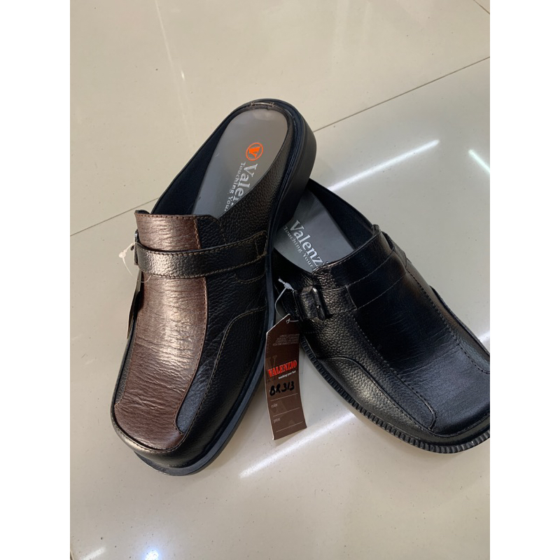 Bustong pria | sandal sepatu pria | Bustong Kulit | Bustong valenzio | sandal tutup depan | sandal k