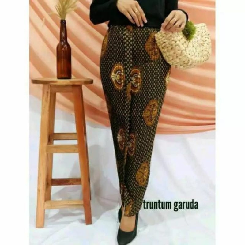 Rok Batik Plisket Wiru Motif Klasik Jarik Truntum Garuda Allsize Muat dari Size Kecil sampai Jumbo