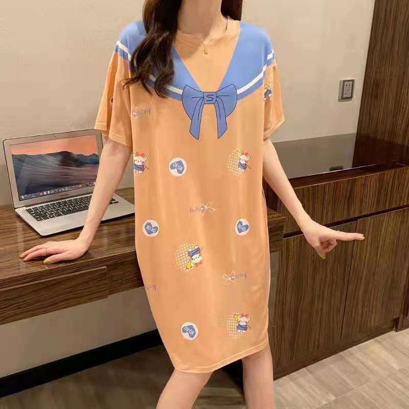 KAWAI BAJU TIDUR DASTER DRESS ADA SIZE M - XXL LUCU IMPORT