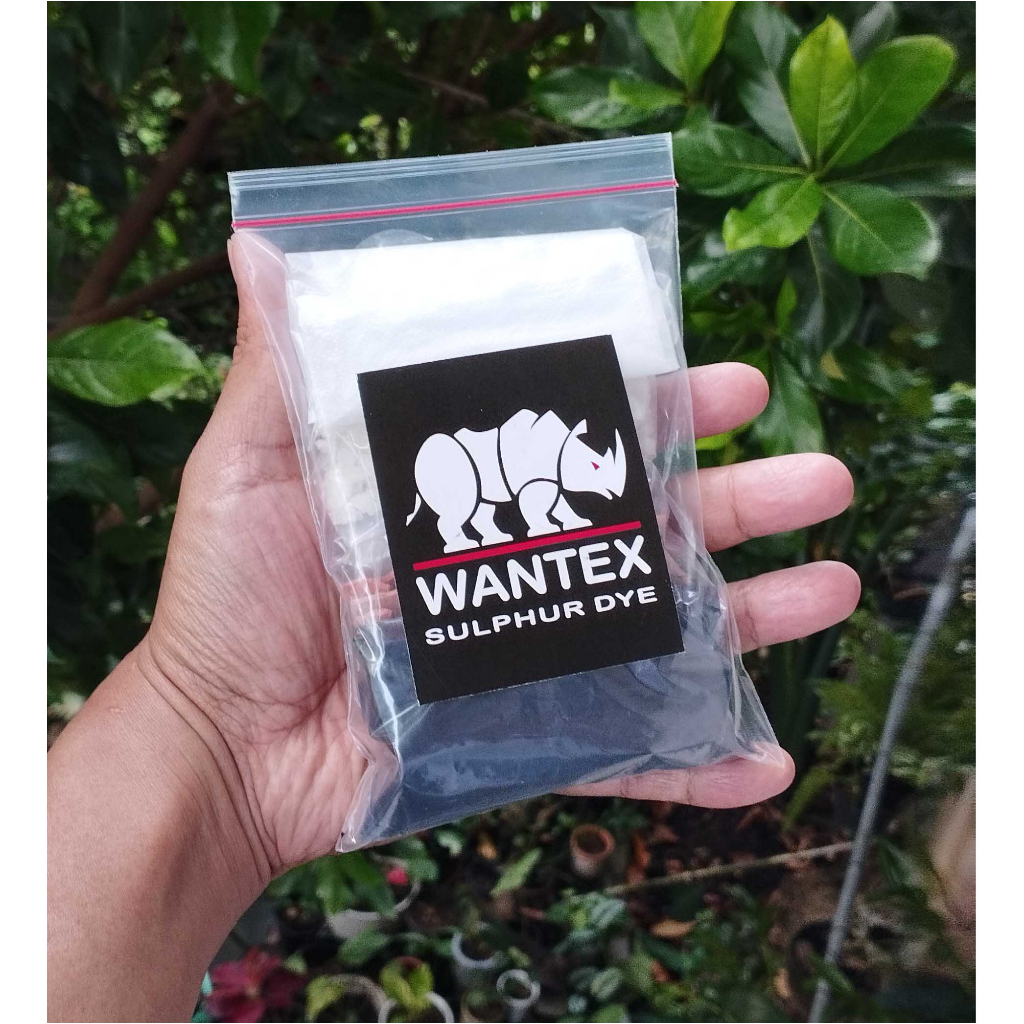 Wantex pewarna pakaian cap badak berat total 100 grm