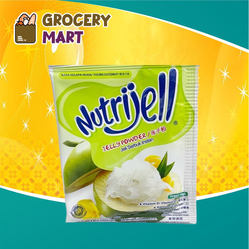 

Nutrijell Agar Agar 1 PC Rasa KELAPA COCONUT Jelly Powder Bubuk