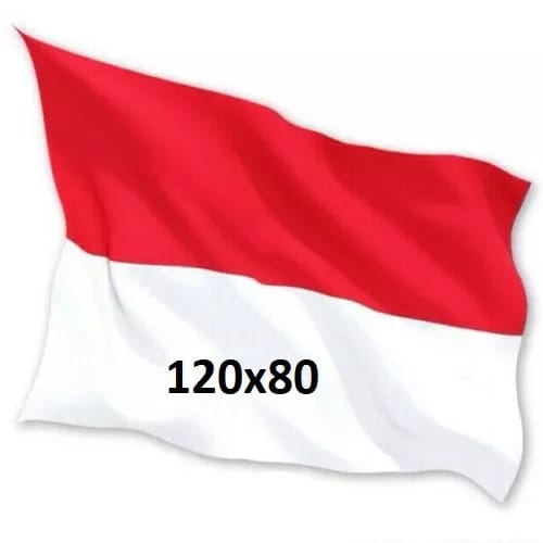 Bendera Merah Putih Ukuran 120x80 BENDERA UPACARA KATUN SATEN MERAH PUTIH PUSAKA