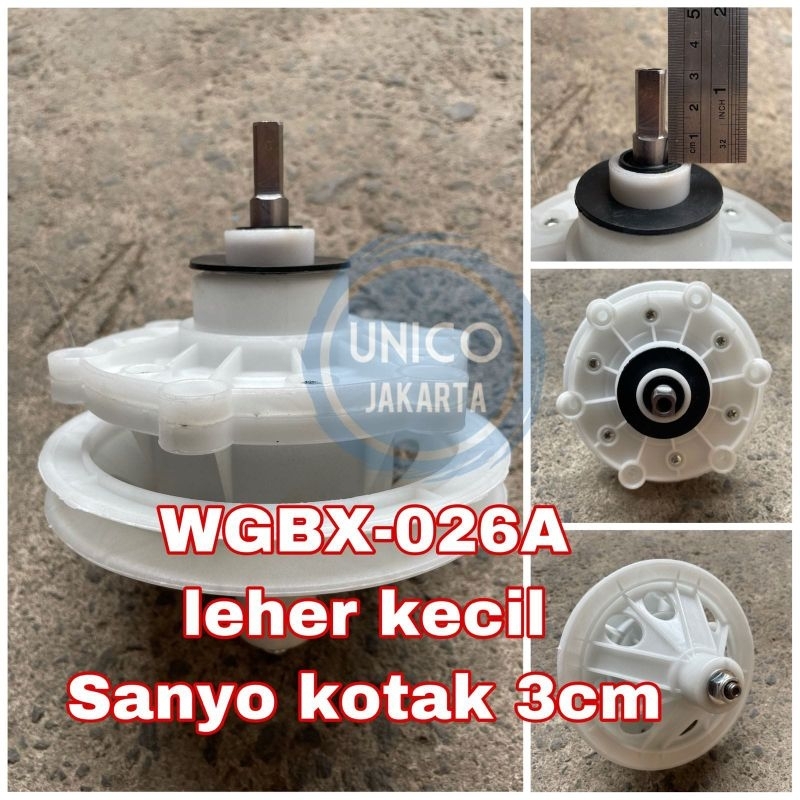 GEARBOX MESIN CUCI SANYO 2 TABUNG AS KOTAK BAUT 6