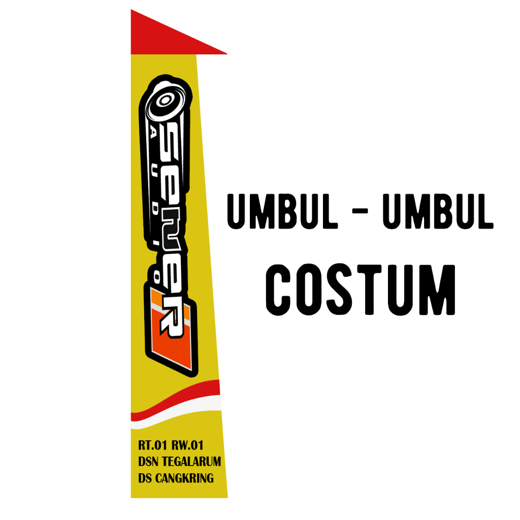 Umbul Umbul Costum SESUAI KEINGINAN