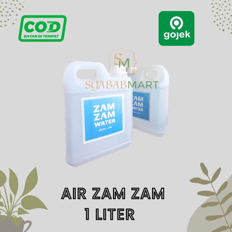 

Air zam-zam 1 Liter Jerigen / Asli Original / Oleh-Oleh haji dan Umroh