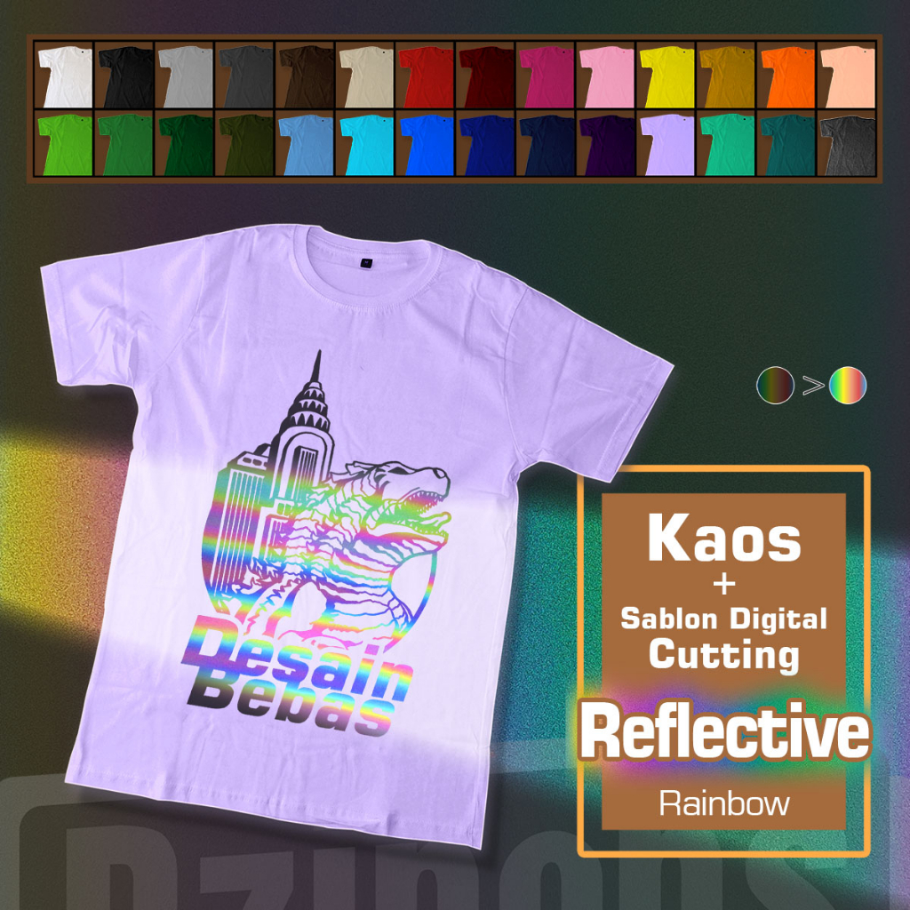 Custom Kaos (T-Shirt) Cutting Polyflex - Reflective / Reflektif