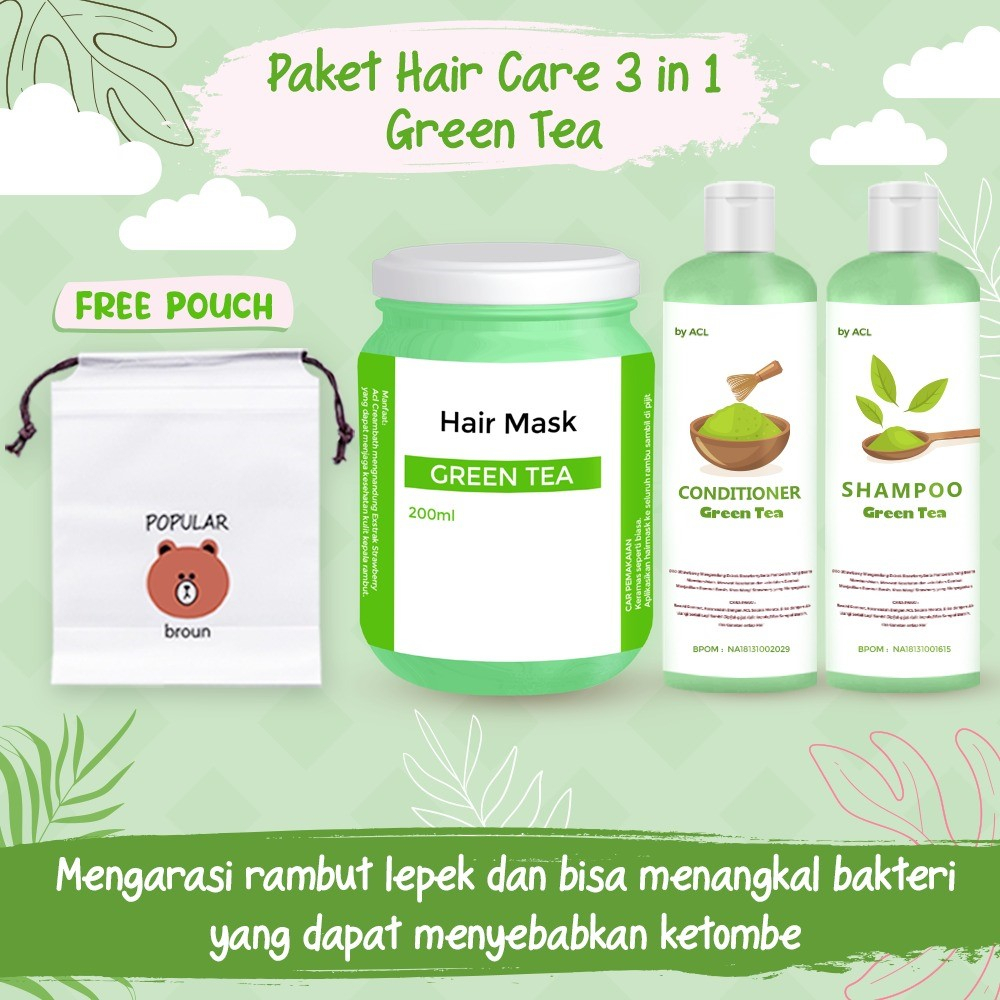 [BPOM] PAKET HAIR CARE 3IN1 / PAKET HEMAT HAIR CARE / HAMPERS HAIR MASK FREE POUCH / HAMPERS HAIR CARE ISI 3 PCS