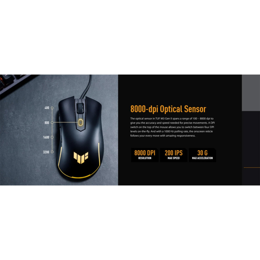 Asus TUF Gaming M3 Gen II Ultralight Gaming Mouse