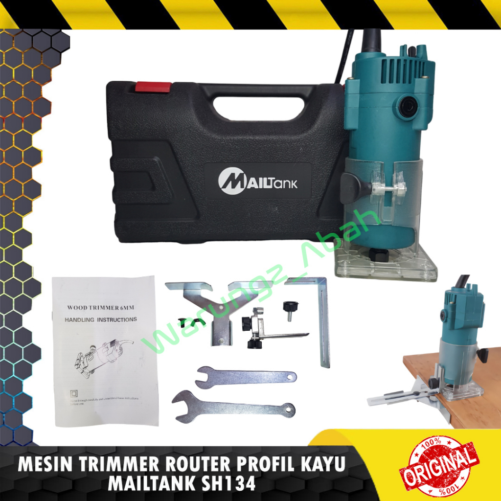 ALAT MESIN HAND WOOD TRIMMER TRIMER ROUTER PROFIL PROPIL SERUT MOTIF UKIR UKIRAN BENTUK PERATA MERAT