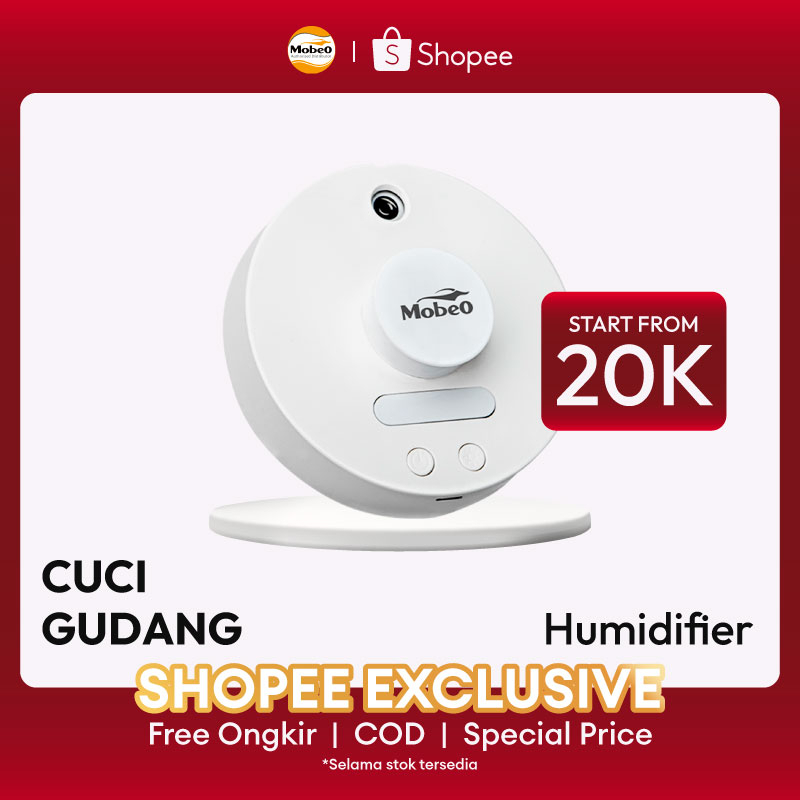 (Exclusive Promo)  MOBEO Car Humidifier Bulat Penyegar Udara Mobil Bentuk Bulat tanpa kabel