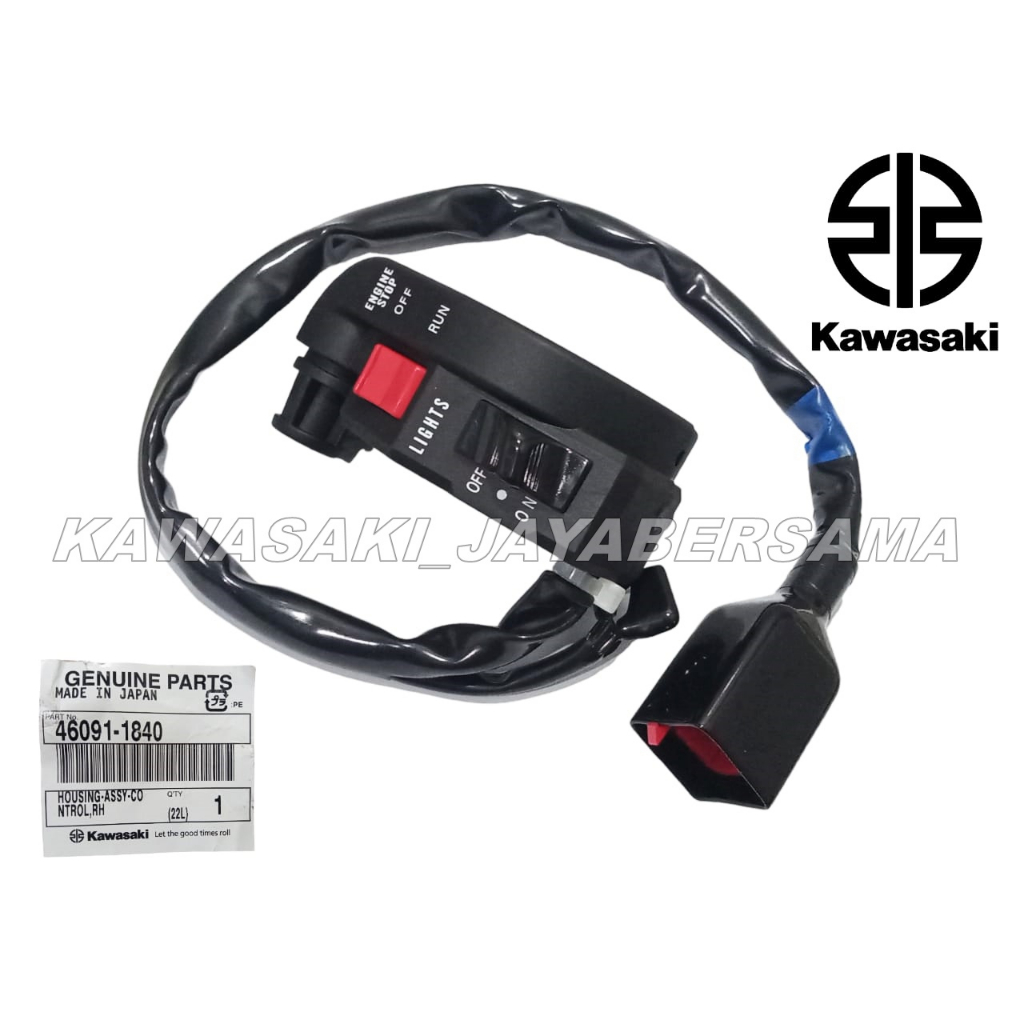 Saklar Holder Gas Spontan ada lampu kanan Ninja R / SS 2Tak Original 46091-1840