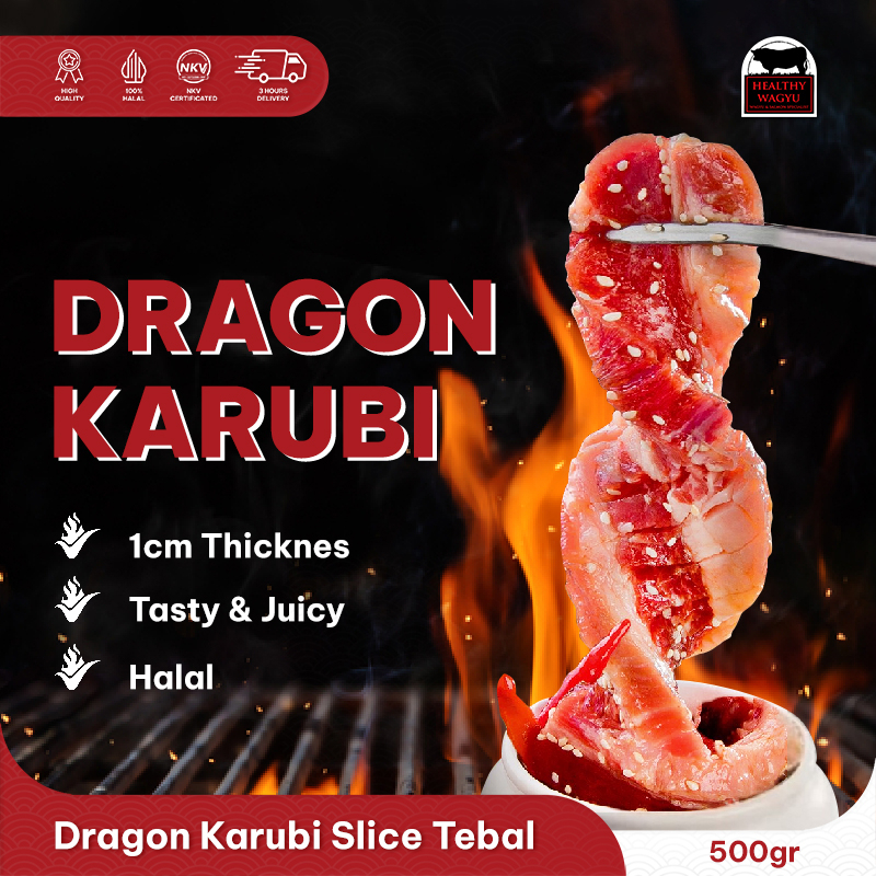 

Dragon Karubi Slice Shortplate 1 cm 500gr Healthy Wagy Healthy Wagyuu