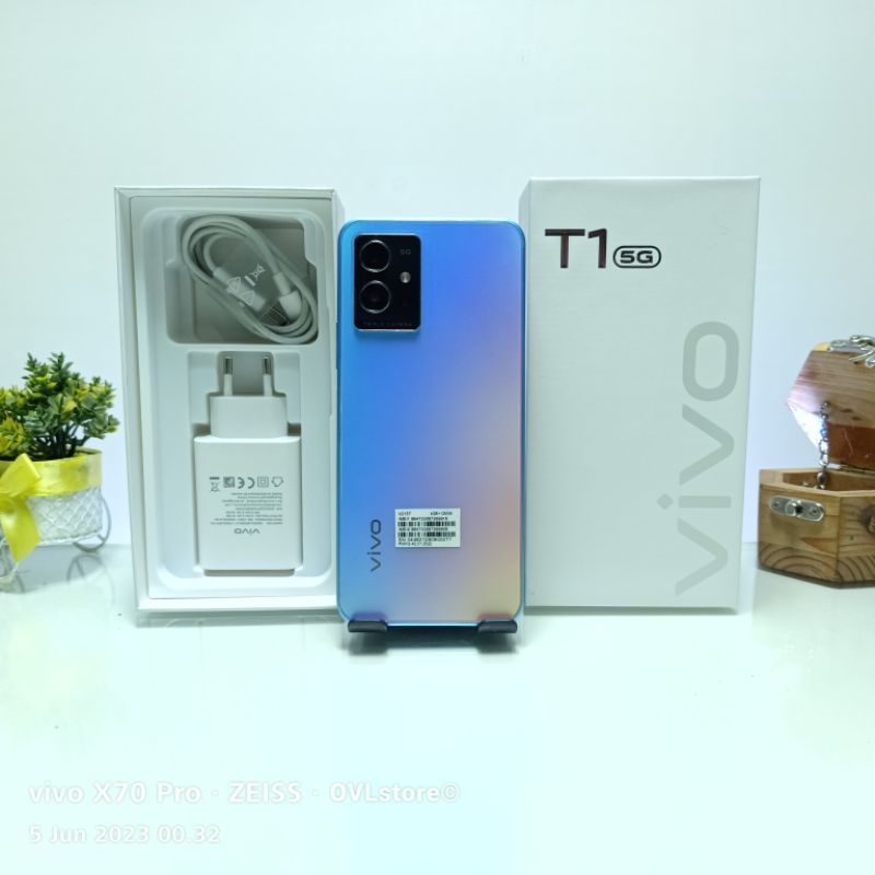 HP SECOND VIVO T1 5G 4/128 GB PONSEL BEKAS RAM 4 ROM INTERNAL 128GB