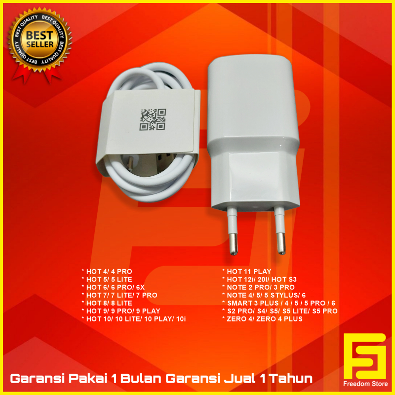 CHARGER INFINIX FAST CHARGING 18W MICRO USB ORIGINAL 100%