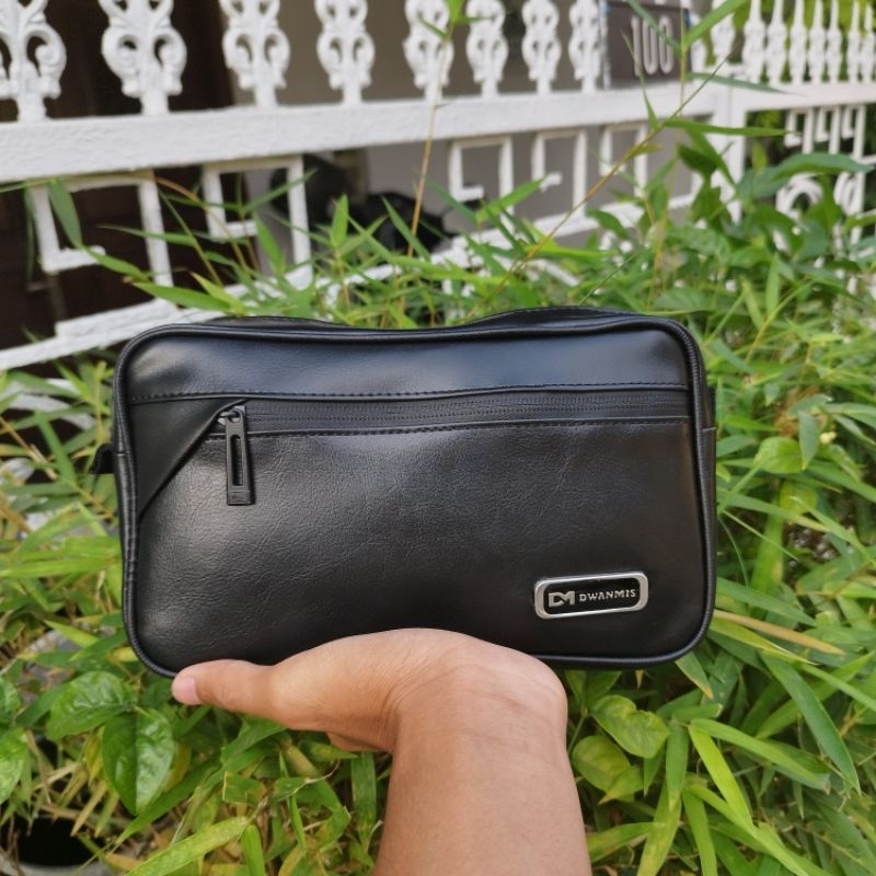 Handbag Pria Premium Original Merk DM | Clutch Pria Kulit Sintetis Premium