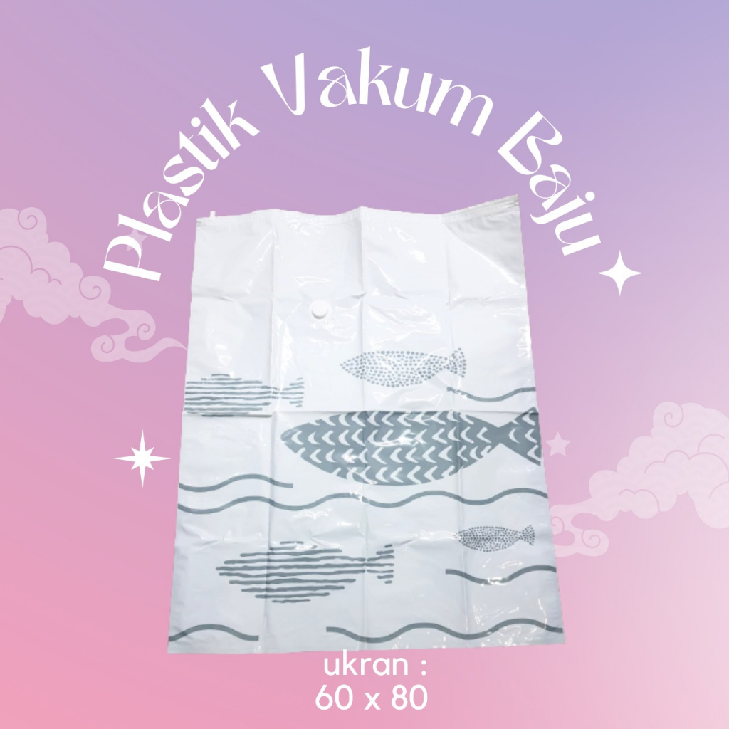 SOHA Plastik Vacuum Baju Vakum Pakaian Traveling Vacuum Bag Travel Plastic Vacuum Storage Compressio