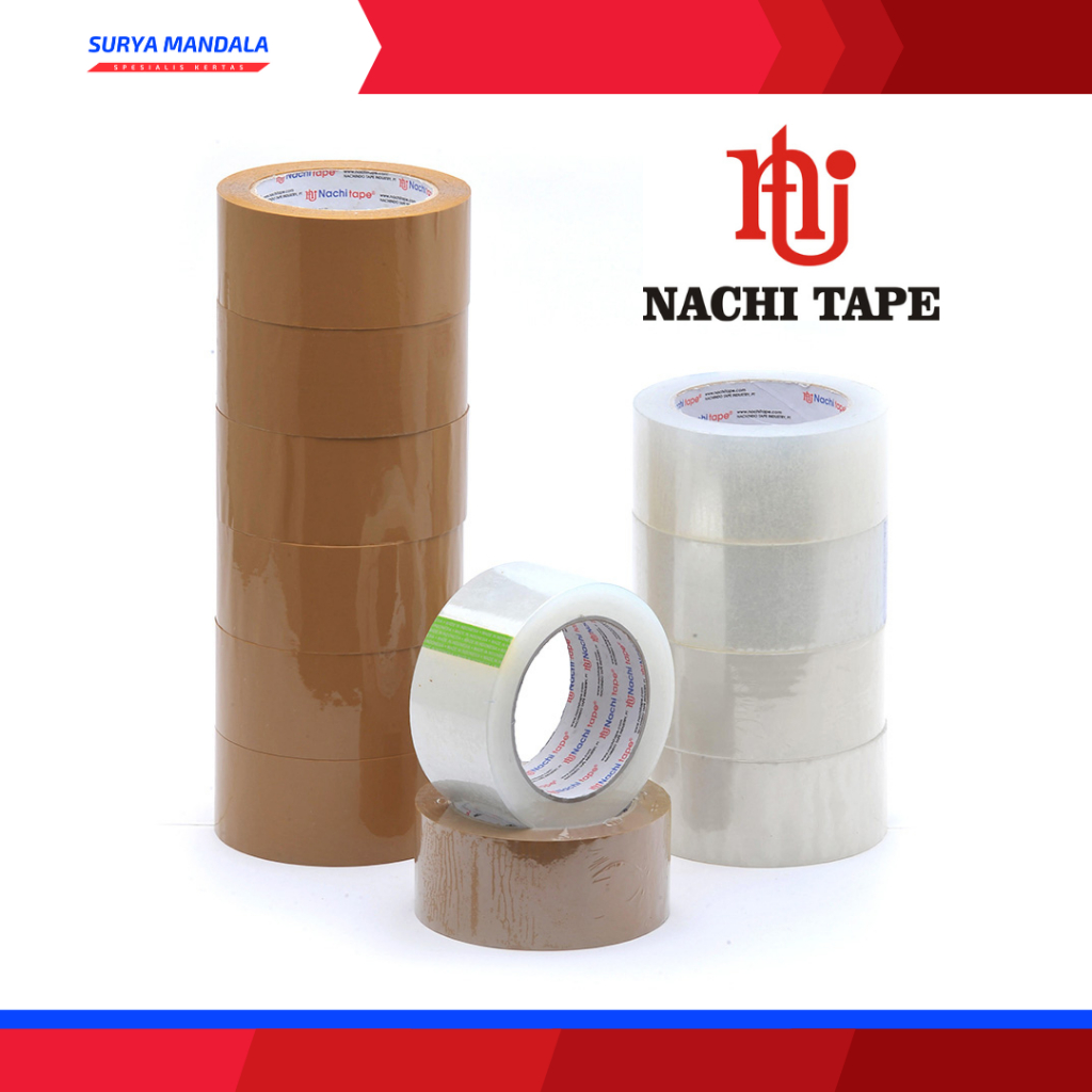 

LAKBAN ISOLASI NACHI 2X100 YARD BENING COKLAT SOLASI SOLATIP
