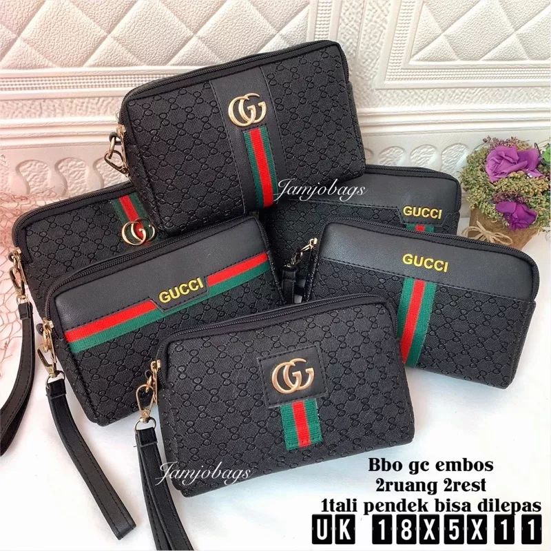 Dompet Wanita Handbag Premium Multifungsi Dompet HP Serbaguna Resleting 2Ruang