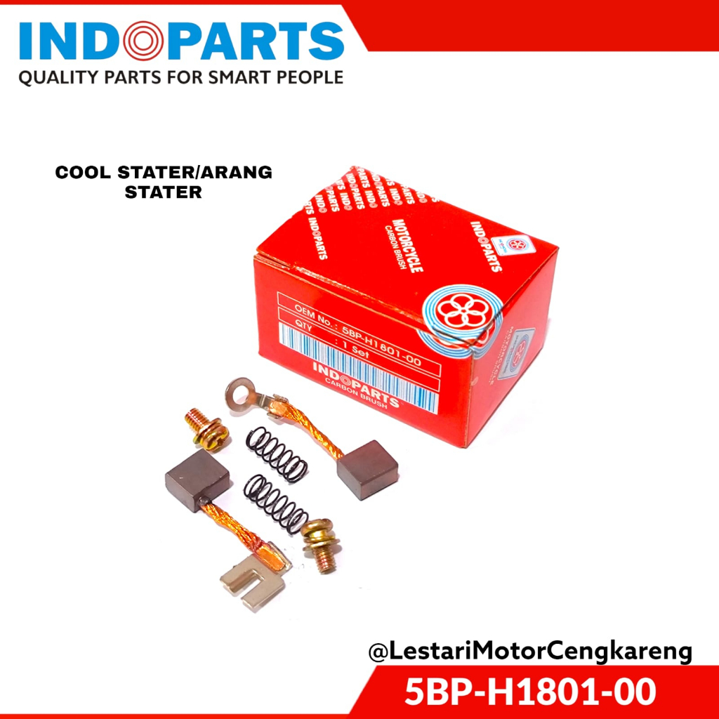 ARANG DINAMO STARTER CARBON BRUSH SCORPIO OLD DAN Z ASLI INDOPART 5BP