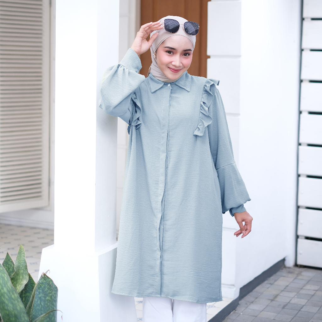 TUNIK CRINCKLE WANITA / TUNIK BUSUI / KAMILA TUNIK DEEWIDIY