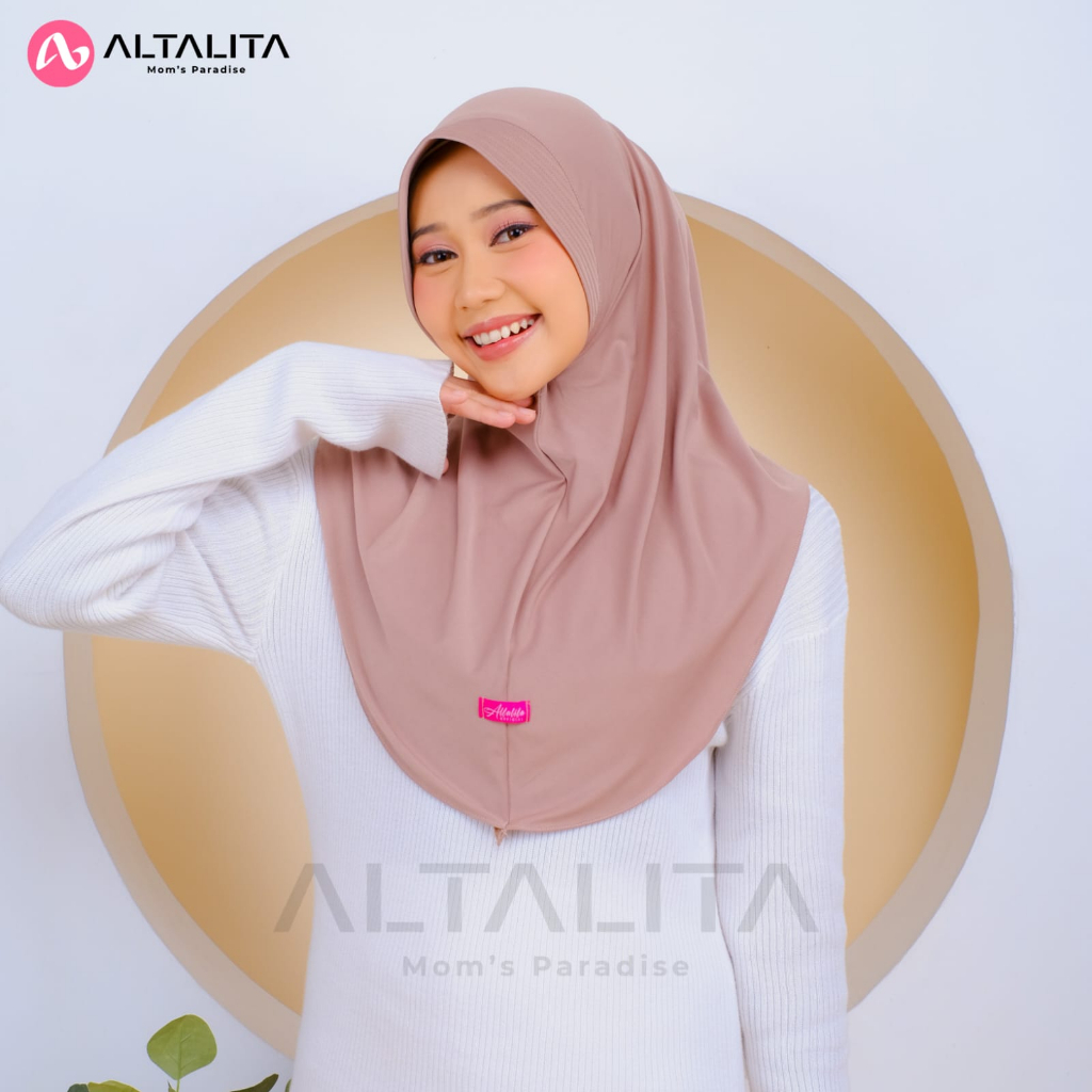 Altalita - Kerudung Instan Qaila Penguin Jilbab Bergo Hamidah Ukuran M pet Tebal Bahan Jersey Premium Hijab Sport Instant Menutup Dada Cocok Untuk Sekolah Olahraga Volly Futsal Senam dan Sehari-Hari