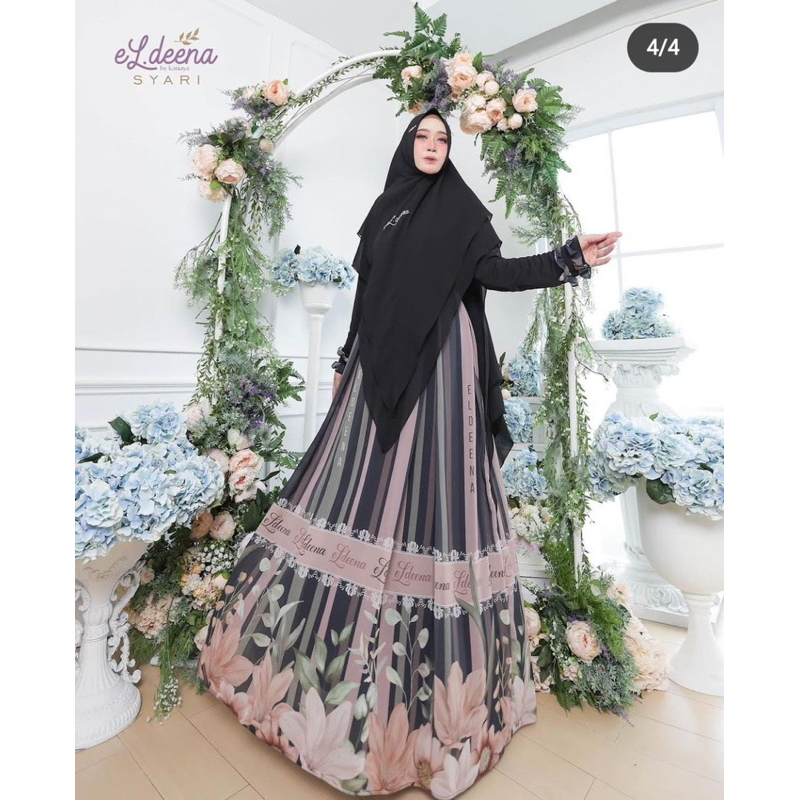 Eldeena | Aleena Series | Gamis Syari | Gamis Syari Branded | Gamis Syari Printing