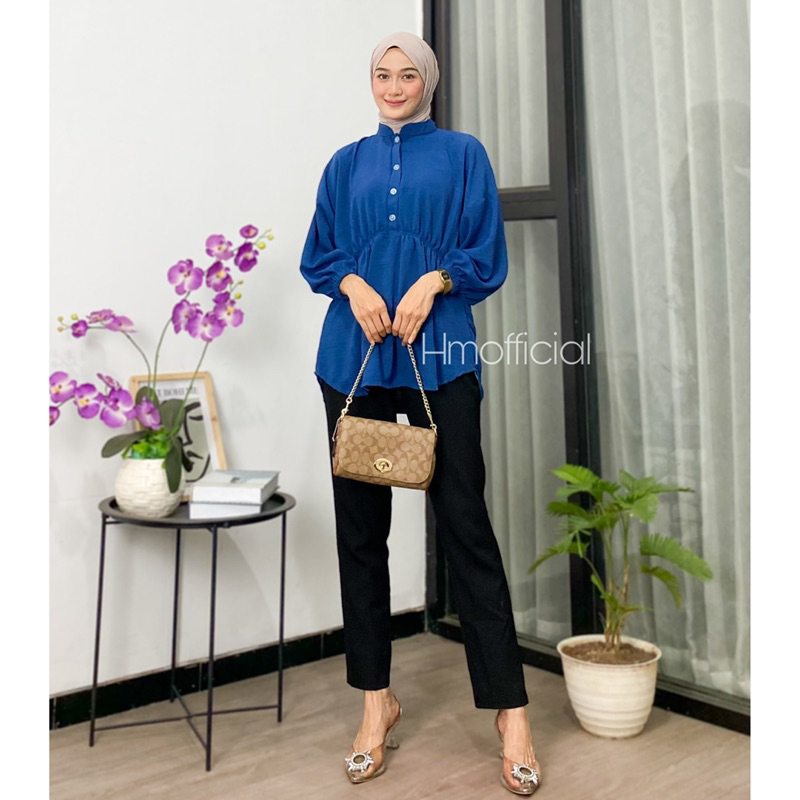 Amanda Blouse Serut Crinkle Premium