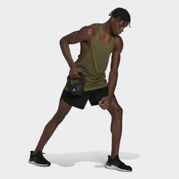 {MixaStore} TRAINING Yoga Training Tank Top Pria Hijau HC4436 - US : XL Murah