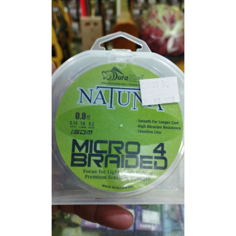 SENAR PE DURAKING NATUNA X8 0,8.Panjang 150mtr