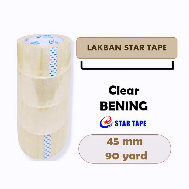 Lakban Coklat (1 Dus) Lakban Tan (1 Dus) Lakban Bening (1 Dus) Lakban Clear (1 Dus) Ukuran 2 inch (45mm) Panjang Real 67meter