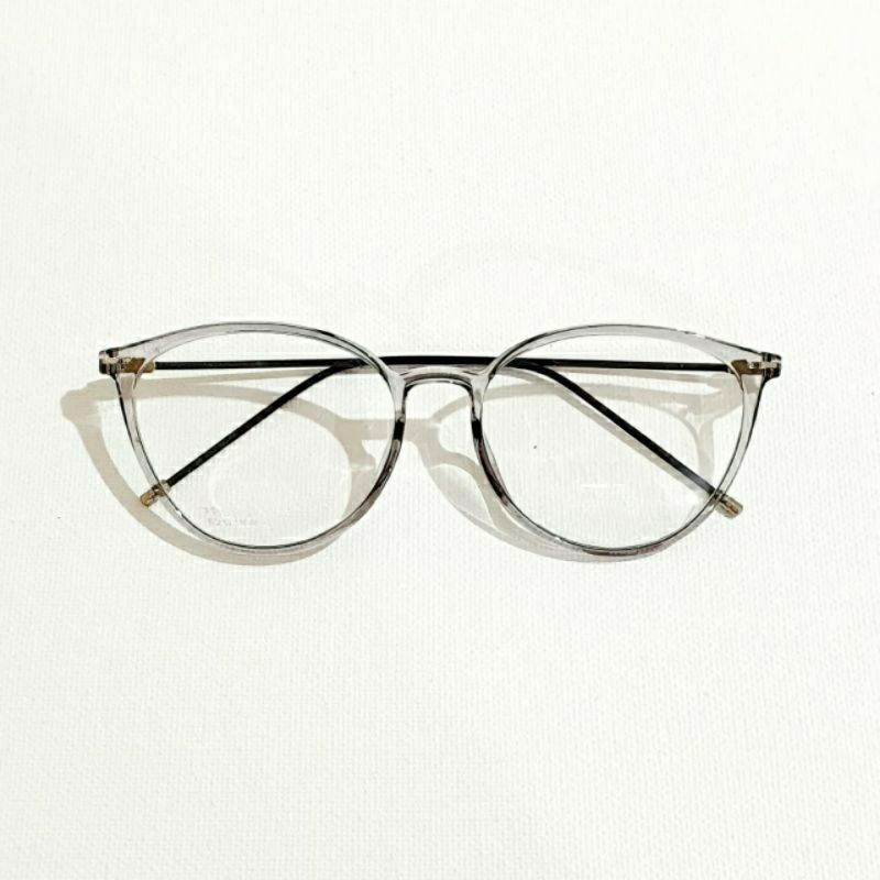 KACAMATA LENTUR CATEYE (NORMAL//MINUS//CYLINDER)( ANTI-RADIASI//ANTI-BLUERAY//PHOTOCROMIC//BLUECROMIC)KACAMATA MURAH 8091//KACA MATA WanitaPria Frame Sunglasses Lensa Transparan IMPORT