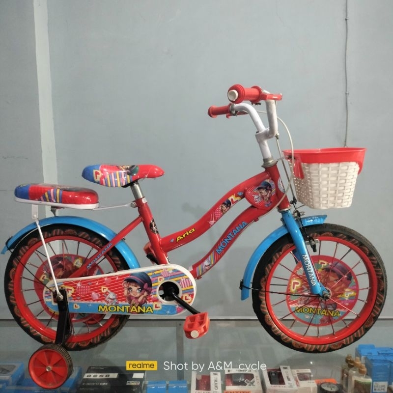Sepeda mini anak perempuan 16" montana aria sepeda anak perempuan