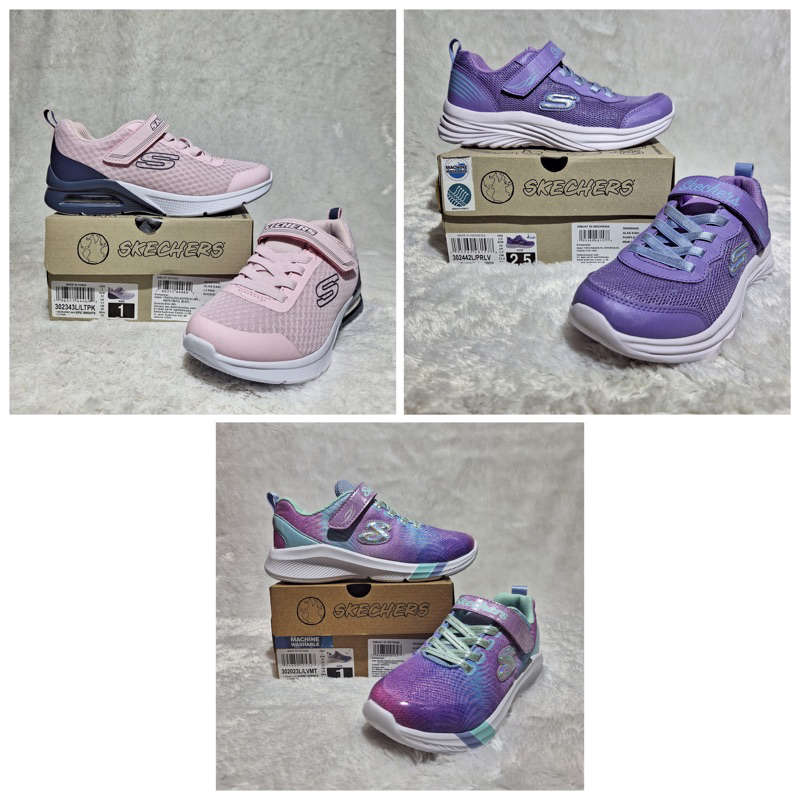 SALE - Sepatu Sekolah Anak Perempuan Skechers Kids Girl (Original Sport Station PT MAP)
