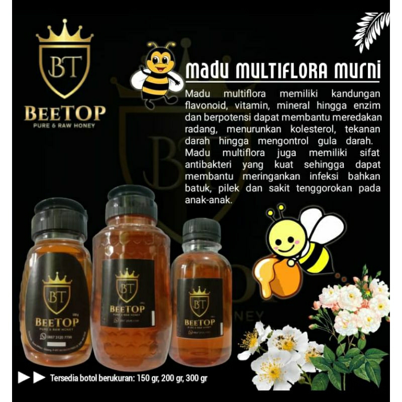 

Madu Multiflora 90gr BeeTop