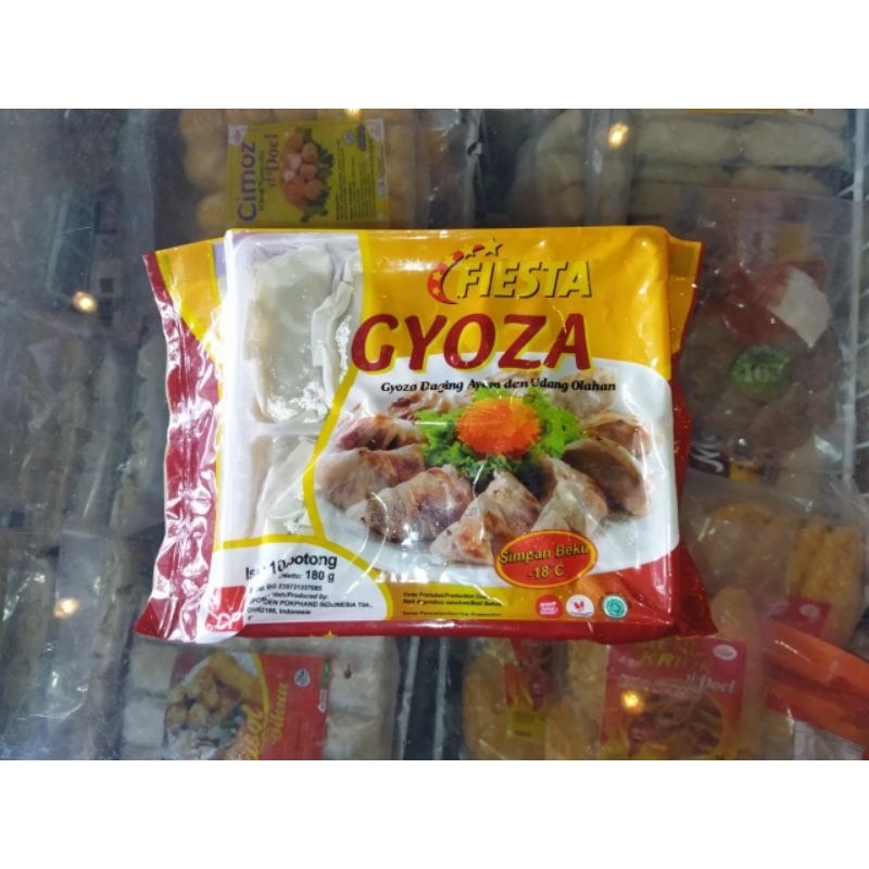 

FIESTA Gyoza 180g gyoza daging ayam dan udang isi 10