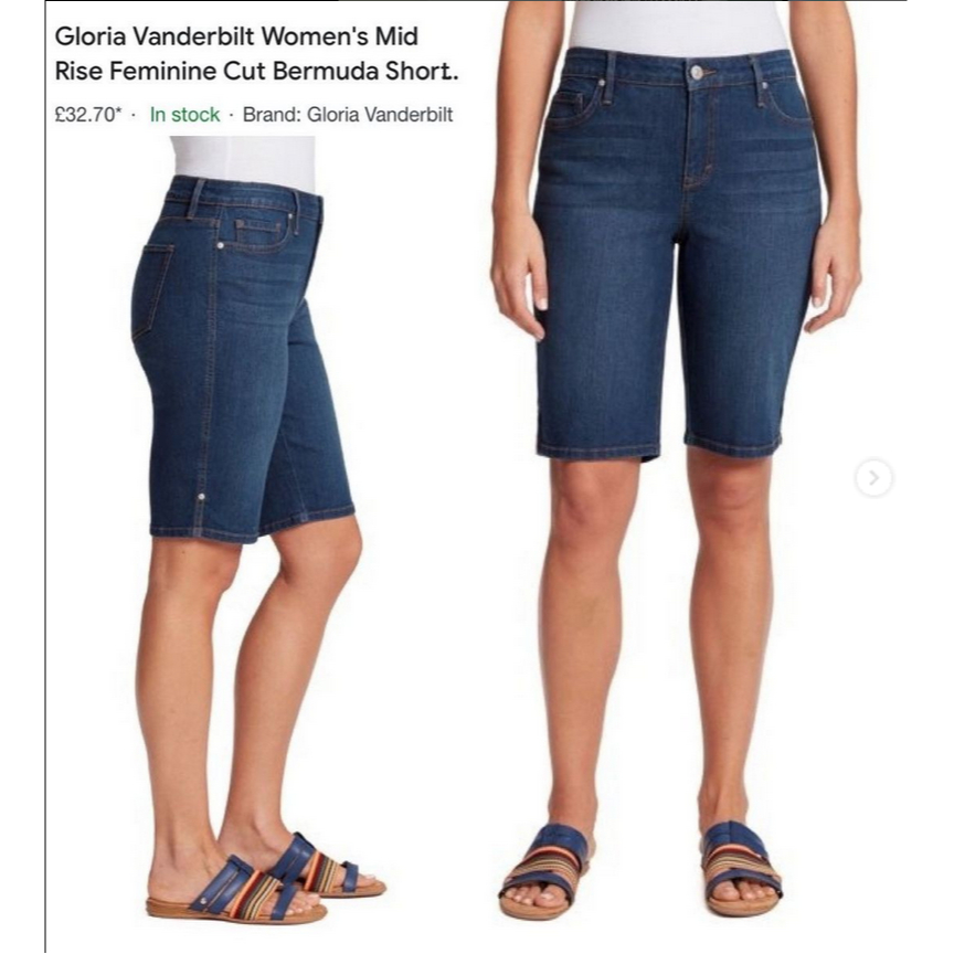 Celana jeans pendek Celana Jeans Bermuda Gloria Vanderbilt / Bandolino Riley Bermuda Pants