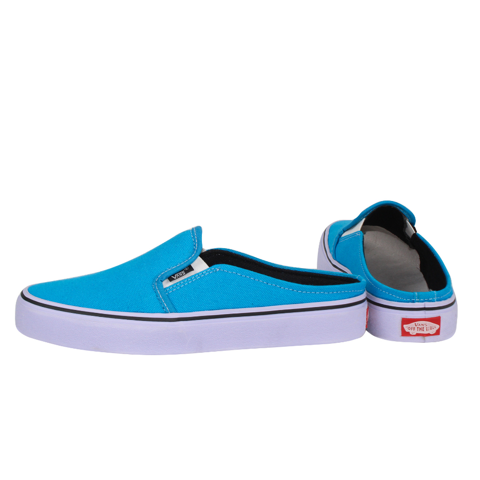 Vans Sepatu Sandal Bustong Slip On Pria Tanpa Tali Turkish Slop Casual Kanvas Cowok Simpel